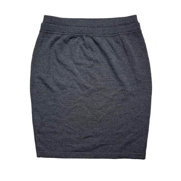 Escada Charcoal Gray Wool & Cashmere Blend Knee Length Skirt 44 - Picture 1 of 6